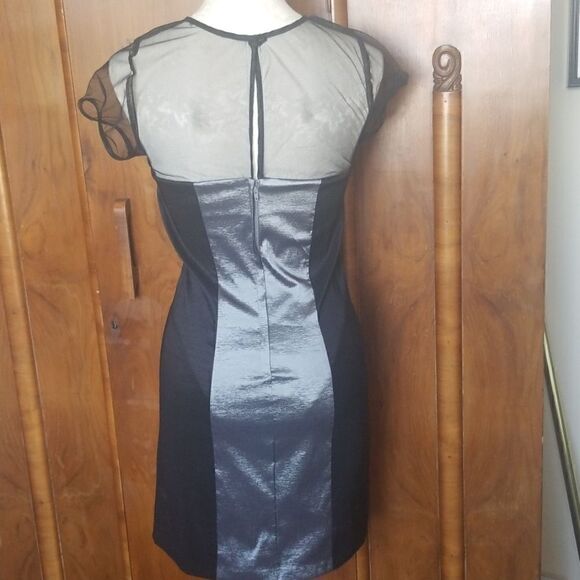 Wishes, Wishes, Wishes Black and Grey Dress, sz 7 - Picture 4 of 5